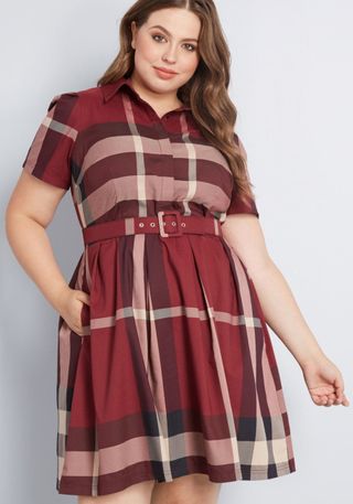 ModCloth + Set About Your Work Short Sleeve Dress