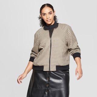 Who What Wear x Target + Plaid Bomber Jacket