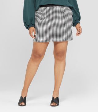 Who What Wear x Target + Houndstooth Mini Skirt