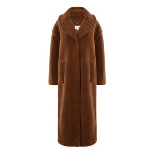 Warehouse + Maxi Faux-Fur Coat