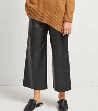 French Connection + Alia Leather Culottes
