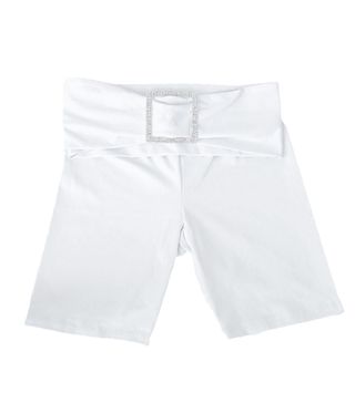 Aya Muse + Yukiko White Cotton Shorts