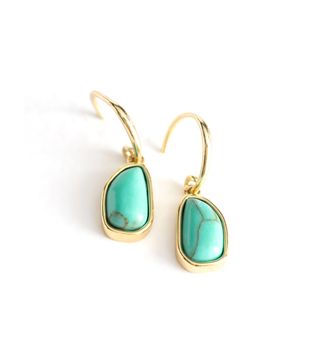 & Other Stories + Hanging Turquoise Earrings