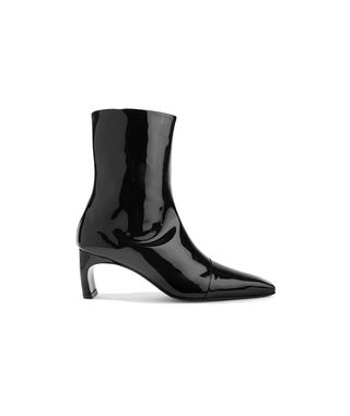 Rosetta Getty + Patent-Leather Ankle Boots