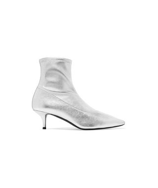 Giuseppe Zanotti + Notte Metallic Leather Sock Boots