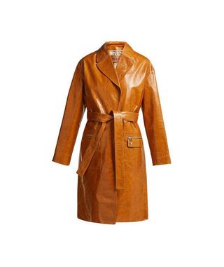 Yves Salomen + Belted Patent Leather Coat