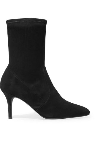 Stuart Weitzman + Cling Suede Sock Boots