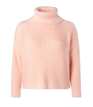 3.1 Phillip Lim + Oversized Ribbed Mohair Cropped Turtleneck