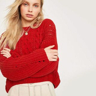 Urban Outfitters + Cable Knit Chenille Jumper