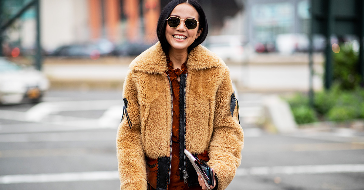 新品未使用✨Convertible Faux Fur Tippet Coat Button Through Faux Fur Coat | boohoo