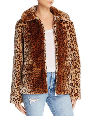 Anine Bing + Molly Faux-Fur Leopard Jacket