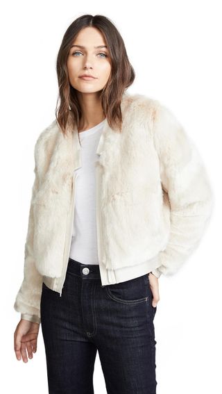 J Brand + Ashbey Faux Fur Jacket