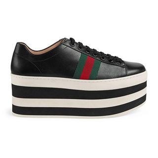 Gucci + Leather Platform Sneakers