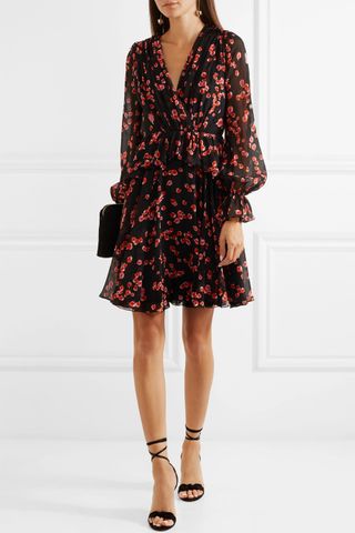 Giambattista Valli + Floral-Print Silk-Georgette Mini Dress