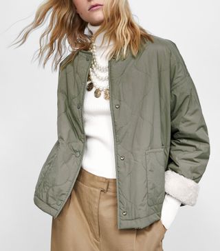 Zara + Reversible Fleece Jacket
