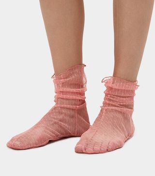 Rachel Comey + Hynde Tulle Socks in Pink