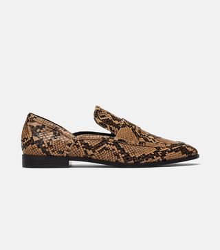 Zara + Printed Loafers