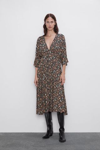 Zara + Paisley Print Dress