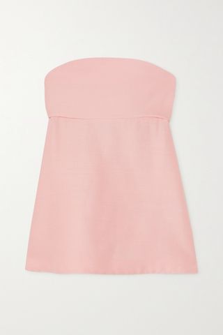 Totême + Strapless Wool and Silk Blend Top
