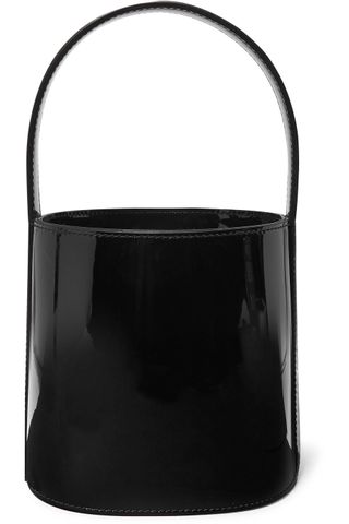 Staud + Bissett Patent-Leather Bucket Bag