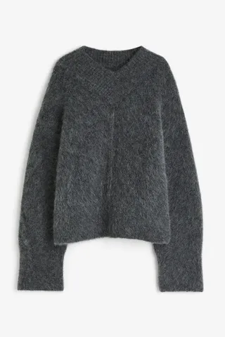 H&M + Oversized Mohair-Blend Sweater