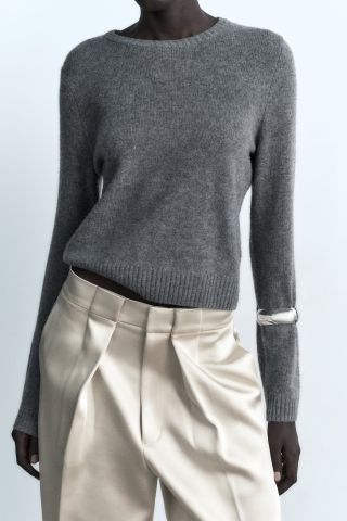 Zara + 100% Wool Knit Sweaater
