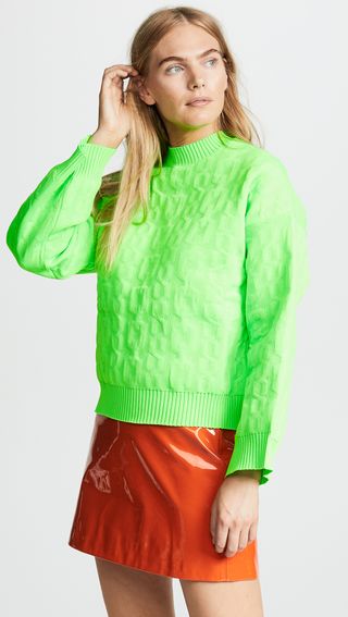 MSGM + Cable Knit Sweater