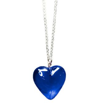 Tuza Jewelry + Resin Heart Necklace