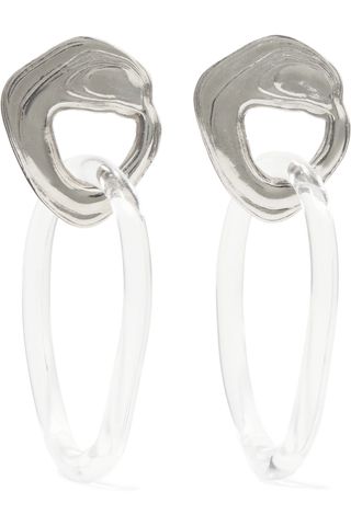 Leigh Miller + Kinetic White Bronze and Glass Earrings