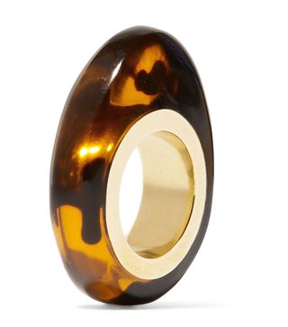 Dinosaur Designs + Gold-Tone Tortoiseshell Resin Ring