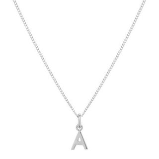 Annie Haak + Dainty Initial Silver Necklace