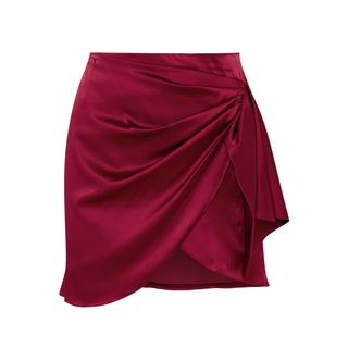 Caroline Constas + Koren Wrap Mini Skirt