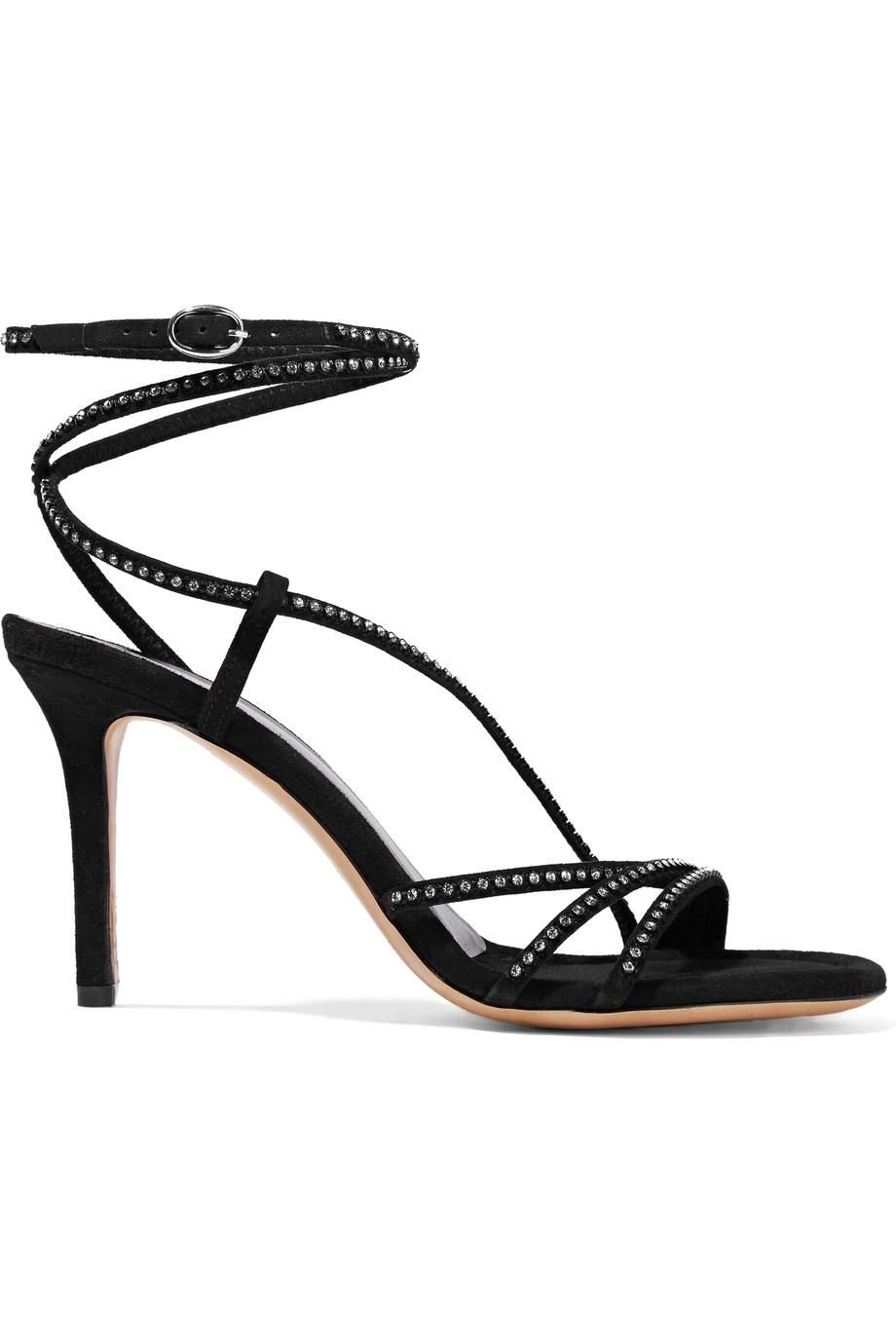 Shop Black Crystal-Embellished Heels | Who What Wear