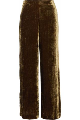 Staud + Margaux Velvet Wide-Leg Pants