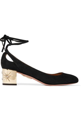 Aquazurra + Trinity Suede Pumps