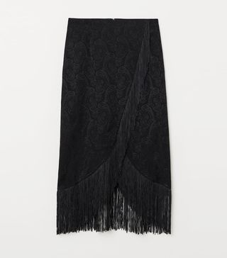 H&M + Skirt With Fringing