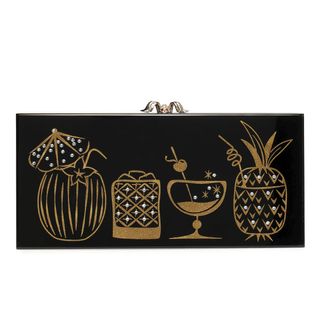 Charlotte Olympia + Drink Up Penelope! Embellished Perspex Clutch