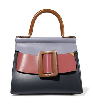 Boyy + Karl 24 Buckled Color-Block Leather Tote