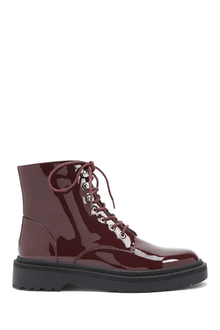 Forever 21 + Faux Patent Leather Combat Boots