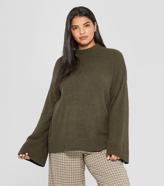 Who What Wear + Long Wide Sleeve Pullover Sweater