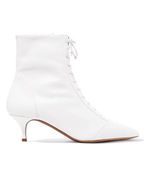 Tabitha Simmons + Emmet Lace-Up Leather Ankle Boots