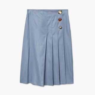 Mango + Linen-Blend Wrap Skirt