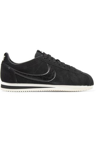 Nike + Classic Cortez Leather-Trimmed Suede Sneakers