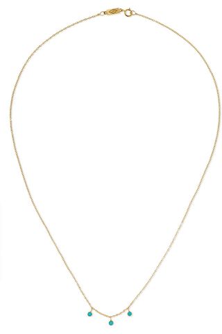 Jennifer Meyer + 18-Karat Gold Turquoise Necklace