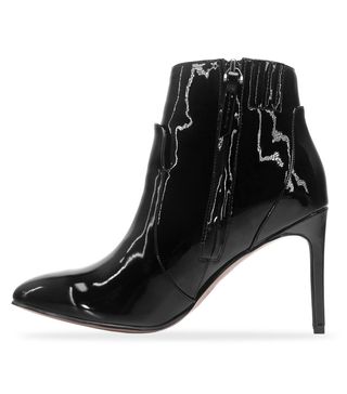 Who What Wear + Rebekah Patent Pointed Heeled Fashion Booties