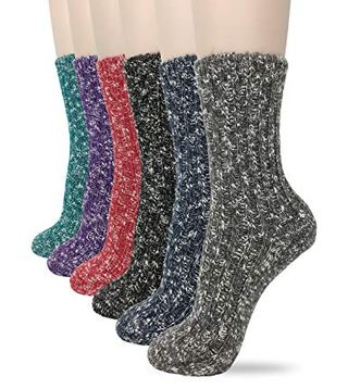 Eedor + Winter Knit Warm Casual Thick Thermal Crew Socks