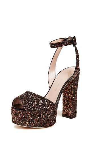 Giuseppe Zanotti + Platform Glitter Sandals