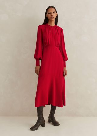 Me+Em + Elegant Panelled Midi Dress