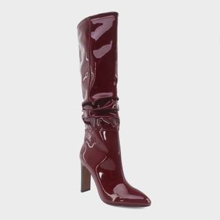 Who What Wear x Target + Leigh Patent Slouch Tall Fashion Boots
