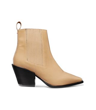 Aeyde + Kate Patent-Leather Ankle Boots